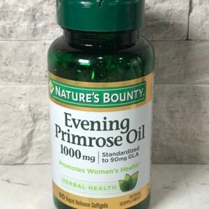 Home nature's bounty evening primrose oil 1000 mg. 60 ct